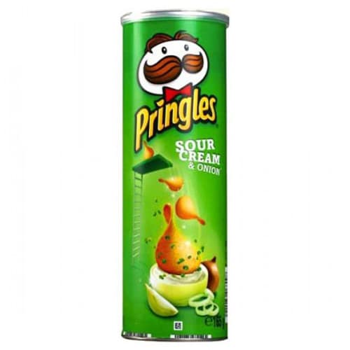 Чипсы Принглс Сметана Лук 165г (большая) Чипсы Принглс Сметана Лук 165г (большая)