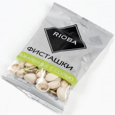 Фисташки жареные соленые 50гр Фисташки жареные соленые