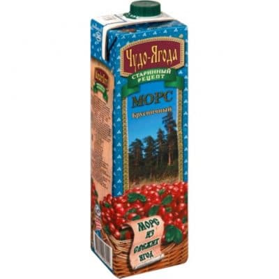 Морс Чудо-Ягода Брусника 1,0L Морс Чудо-Ягода Брусника 1,0