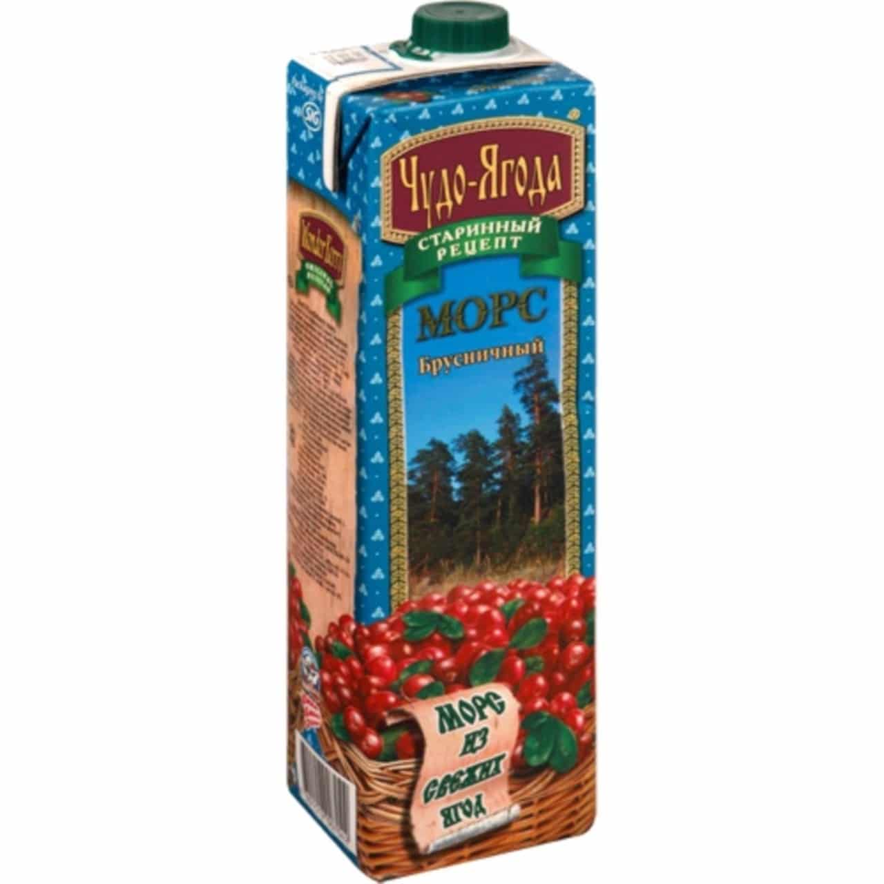 Морс Чудо-Ягода Брусника 1,0L Морс Чудо-Ягода Брусника 1,0