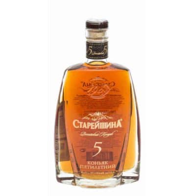 Коньяк «Старейшина 5 лет» 0.5L Starejshina-e1498564220752-500x500