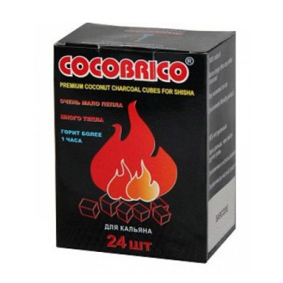 Уголь для кальяна Кокобрико 24шт кокосовый Уголь для кальяна Кокобрико 24шт кокосовый