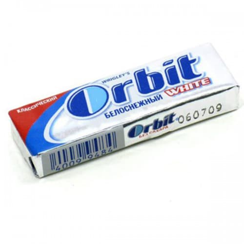 Жевательная резинка Орбит белоснежный классический (мятный) Жевательная резинка Орбит белоснежный классический